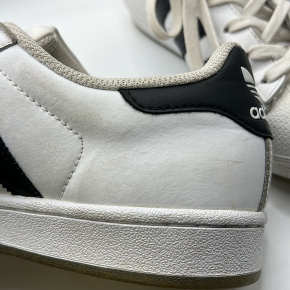 Adidas Superstar Athletic Active Shoe White Black Mens Size 7 - Picture 12 of 16